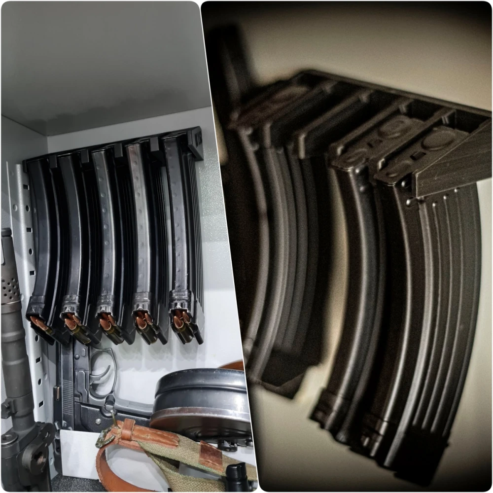 Uchwyt na magazynki AK 7.62x39 stalowe / polimerowe (wkładane z przodu)