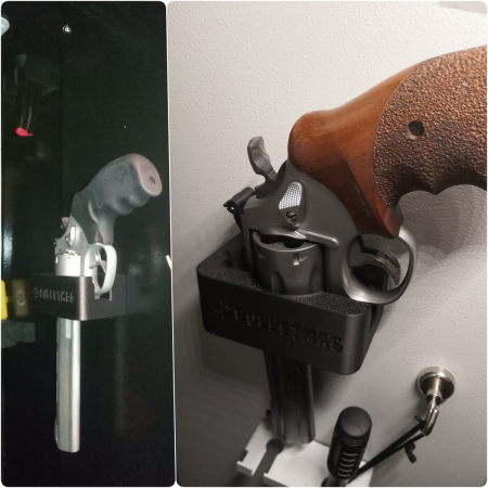 Uchwyt na rewolwer (mocowanie bokiem - wkładanie od góry)