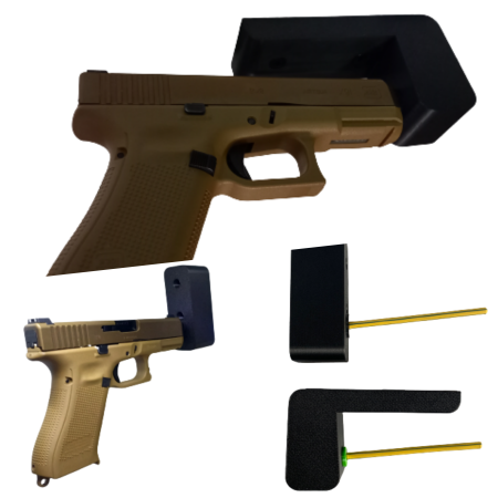 Uchwyt na broń krótką (lufa wsuwana na pręt)