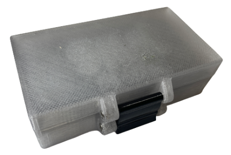 Pudełko / pojemnik na amunicję 9MM (pokrywka na zapięcie)