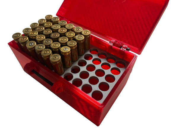 Pudełko / pojemnik na amunicję AR .223 REM / 5.56x45 NATO (pokrywka na zapięcie)