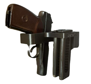 Uchwyt na broń MAKAROV + 2 magazynki (wkładane od góry)