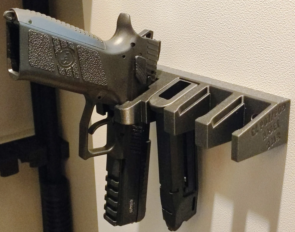 Uchwyt na broń krótką CZ P07/P09 9MM / KADET .22LR i magazynek / magazynki (wkładane z przodu)