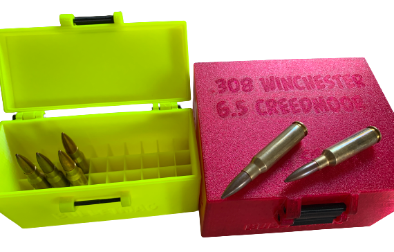 Przejdź do produktu Pudełko / pojemnik na amunicję .308 WINCHESTER / 6.5 CREEDMOOR (pokrywka na zapięcie)