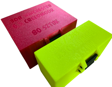 Pudełko / pojemnik na amunicję .308 WINCHESTER / 6.5 CREEDMOOR (pokrywka na zapięcie)