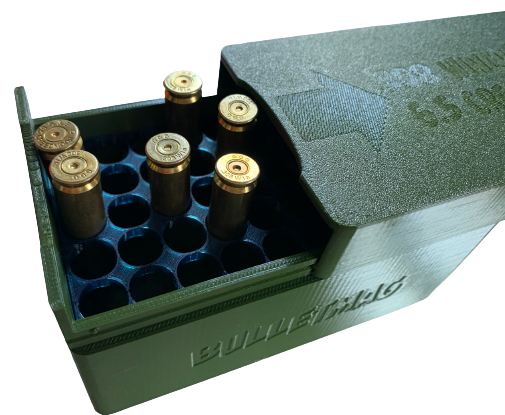 Pudełko / pojemnik na amunicję .308 WINCHESTER / 6.5 CREEDMOOR (przesuwana pokrywka)