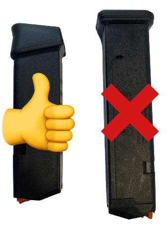 Uchwyt na magazynki GLOCK z powiększoną stopką (wkładane z przodu)