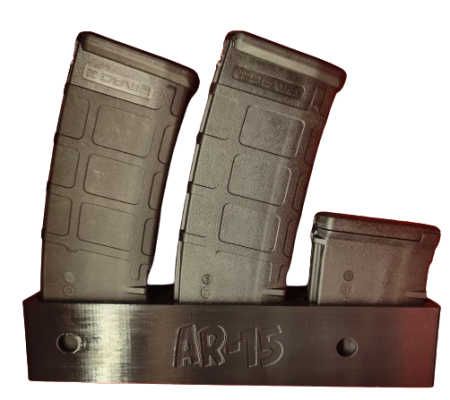 Uchwyt na 3 magazynki AR / CMMG (wkładanie od góry - bokiem)