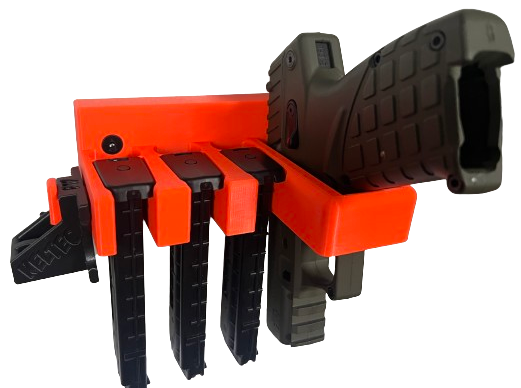 Uchwyt na broń KELTEC P17 i 3 magazynki + szybkoładowarka