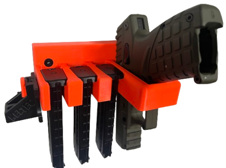 Uchwyt na broń KELTEC P17 i 3 magazynki + szybkoładowarka