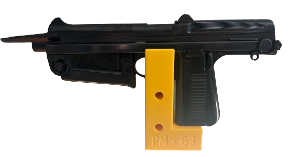 Uchwyt na broń PM-63 "RAK" (mocowanie bokiem - wkładanie od góry w gniazdo magazynka)
