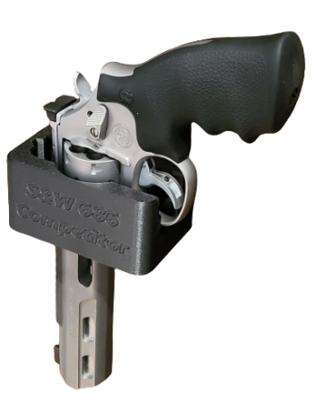 Uchwyt na rewolwer Smith&Wesson 686 (mocowanie bokiem - wkładanie od góry)