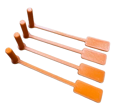 Flaga bezpieczeństwa do broni krótkiej 22LR (gumowa) - 4 sztuki w komplecie