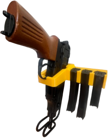 Uchwyt na broń SKORPION vz. 61 i magazynek / magazynki (wkładane z przodu)