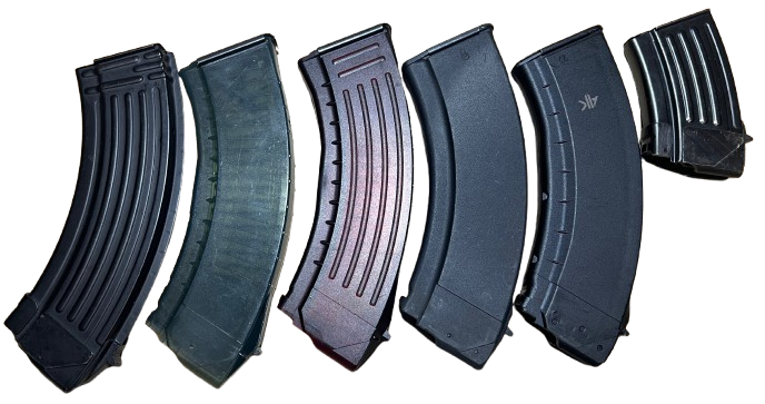 Uchwyt na magazynki AK 7.62x39 stalowe / polimerowe (wkładane z przodu)