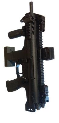 Uchwyt / wieszak na BERETTA PMX-S - wkładanie w gniazdo magazynka