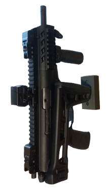 Uchwyt / wieszak na BERETTA PMX-S - wkładanie w gniazdo magazynka