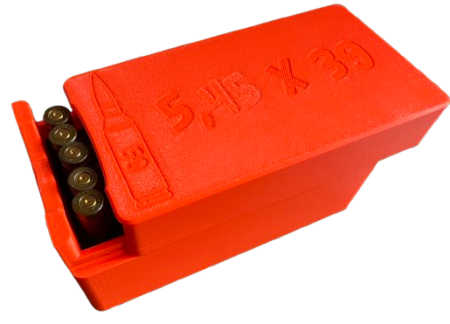 Pudełko / pojemnik na amunicję 5.45x39 (przesuwana pokrywka)