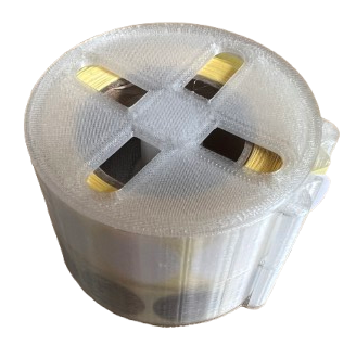 Dyspenser / pojemnik na zaklejki do przestrzelin + zaklejki