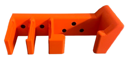 Uchwyt UNIWERSALNY na broń krótką (również z latarką/kolimatorem) i magazynek / magazynki 9mm (mocowanie BOKIEM)