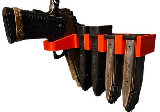 Uchwyt na broń krótką 2011 STI 9MM (również z latarką/kolimatorem) i magazynek / magazynki 9mm (wkładane z przodu)