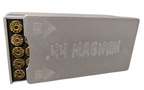 Pudełko / pojemnik na amunicję .44 MAGNUM (przesuwana pokrywka)