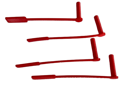 Flaga bezpieczeństwa do broni krótkiej 22LR (gumowa) - 4 sztuki w komplecie