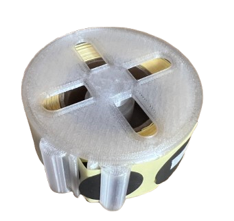 Dyspenser DUŻY na zaklejki + 500 szt zaklejek 25mm