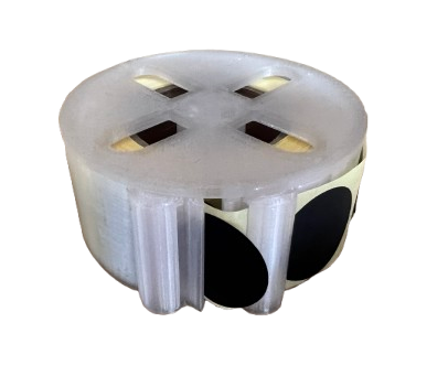 Dyspenser DUŻY na zaklejki + 500 szt zaklejek 25mm