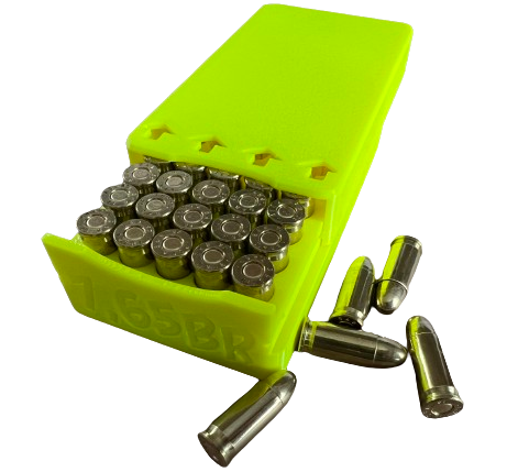 Pudełko / pojemnik na amunicję 7,65 Browning / .32 AUTO (przesuwana pokrywka)