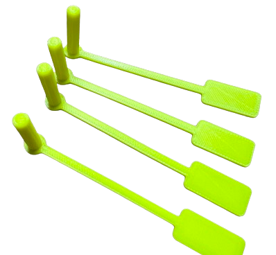 Flaga bezpieczeństwa do broni krótkiej 22LR (gumowa) - 4 sztuki w komplecie