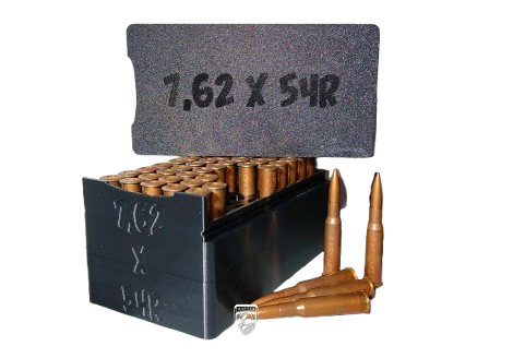 Pudełko / pojemnik na amunicję 7,62 x 54R (przesuwana pokrywka)